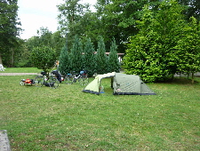 auf dem Campingplatz Perleberg